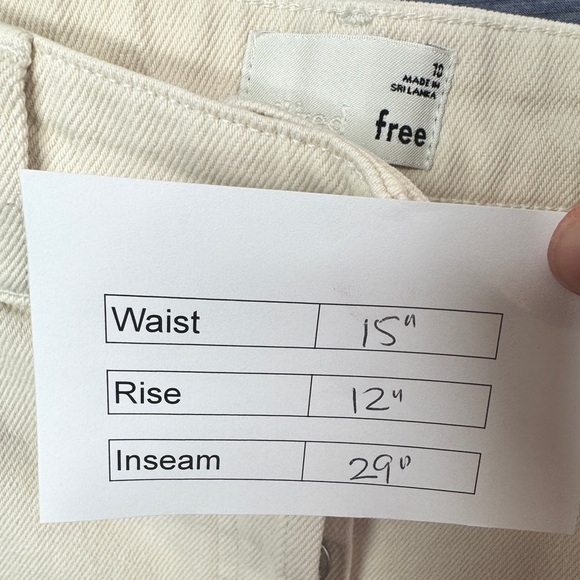 Aritzia Wilfred Free Denim Pants Cream - Picture 12 of 12